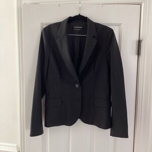 Club Monaco Black Wool Blazer & Pant Suit Size 12
